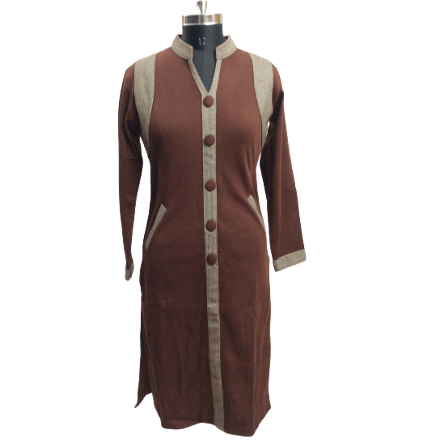 Designer winter woolen kurti with plazzo set(free size) - SAMMYCO - 4190713