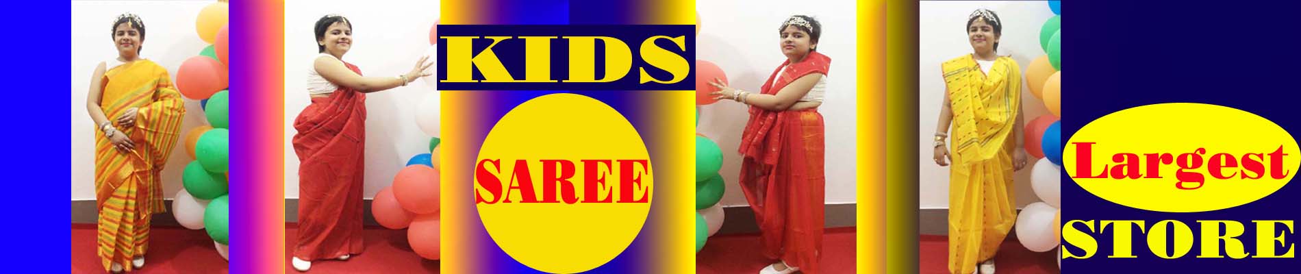 KIDS JAMDANI SAREE